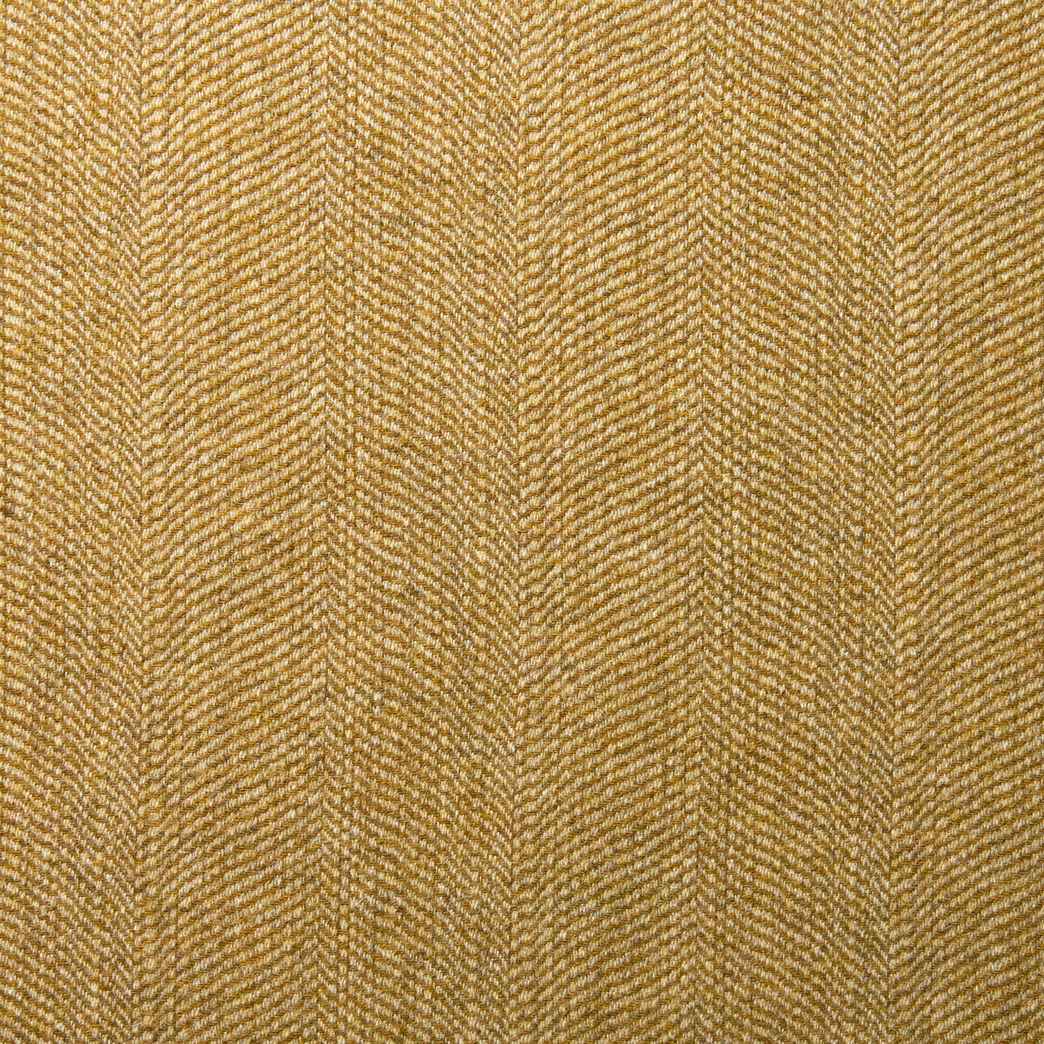 Sample of a classic herringbone woven fabric in yellow.