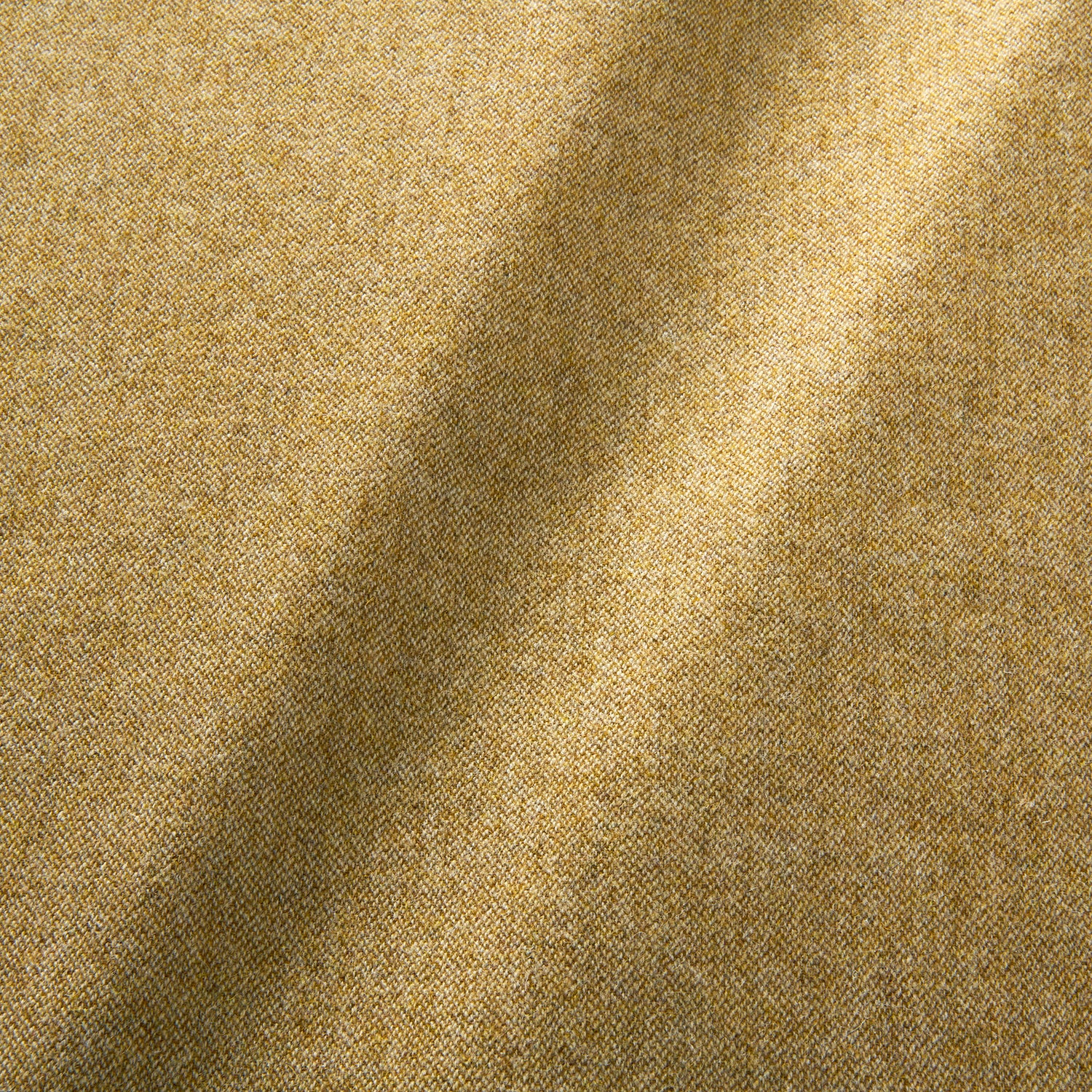 Sample of a pure wool woven fabric in yellow.