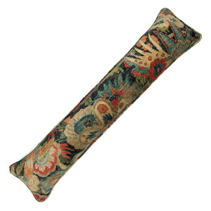 Washable velvet draught excluder - stylised flowers