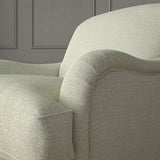 Woven Ivory coloured fabric on a chair