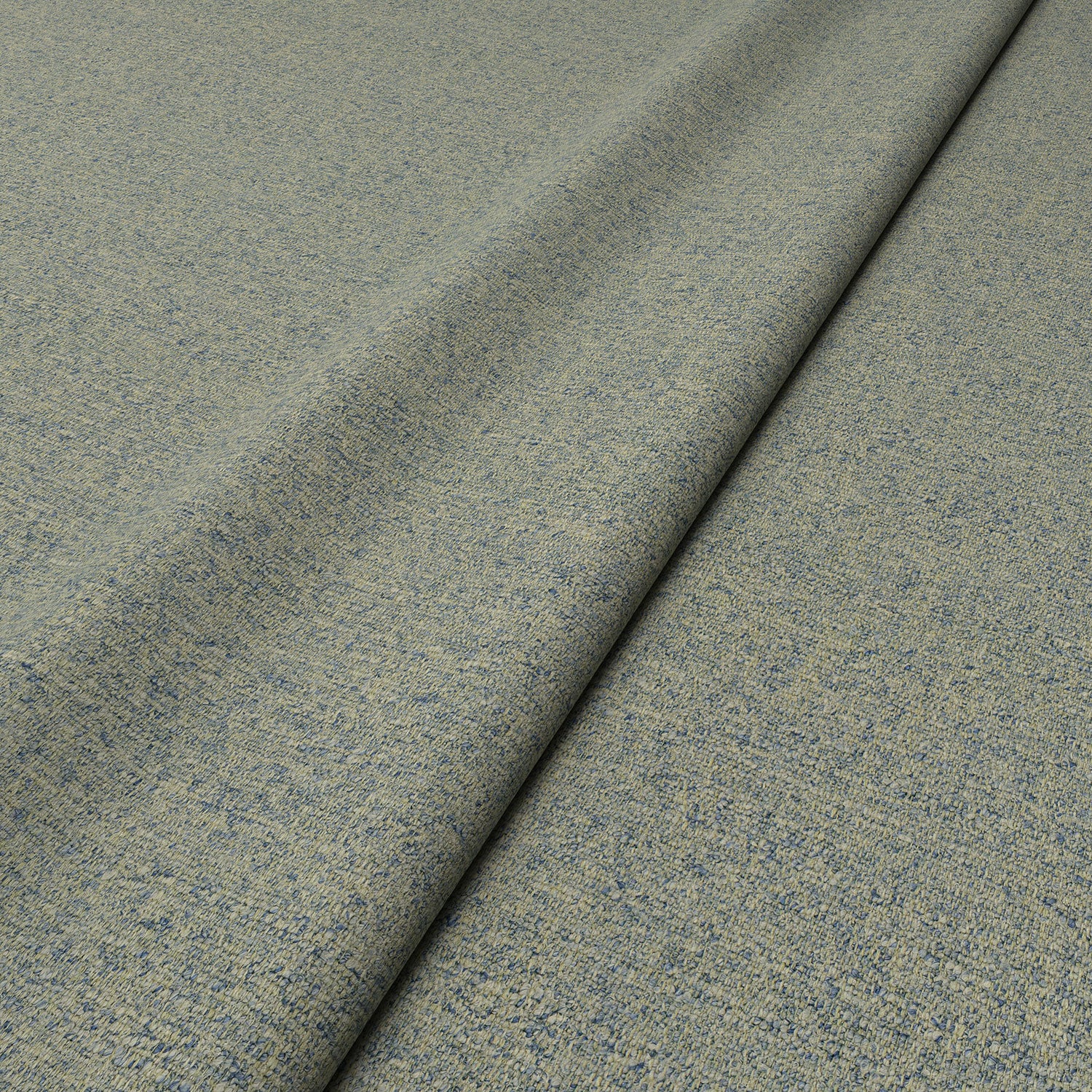 Woven blue coloured fabric sample