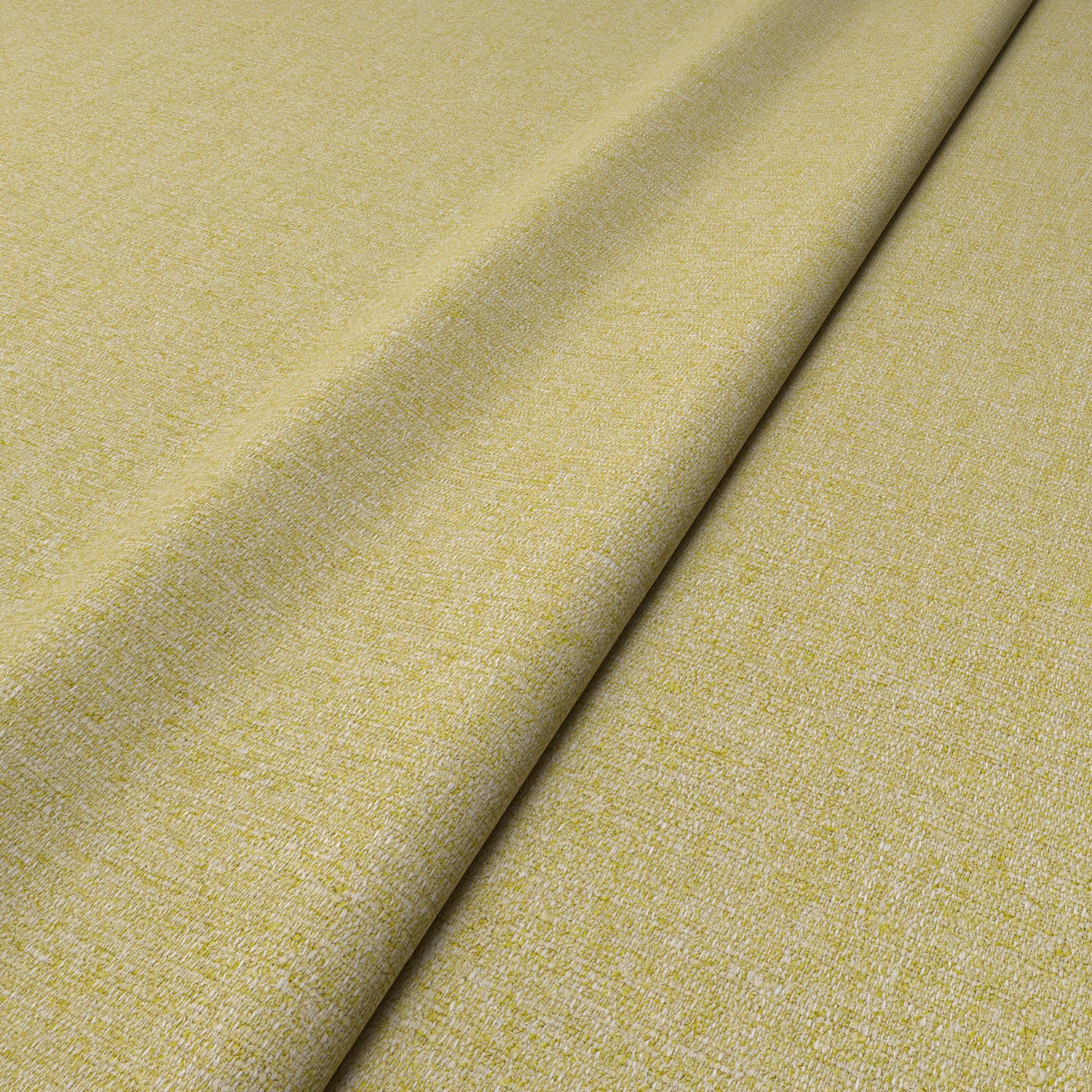 Woven light yellow coloured fabric sample