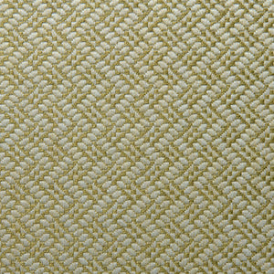 A woven fabric sample in yellow and off-white featuring a trellis pattern.