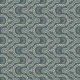 Sample of a blue geometric wallpaper.