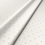 Sample of a white woven fabric.