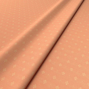 Sample of a orange woven fabric.