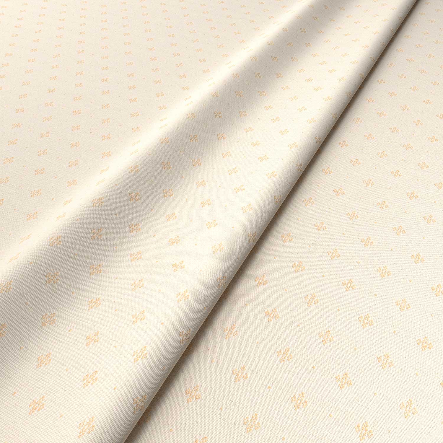 Sample of a white woven fabric.