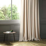 A white woven fabric shown as a curtain.