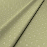 Sample of a green woven fabric.