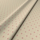 Sample of cream woven fabric.