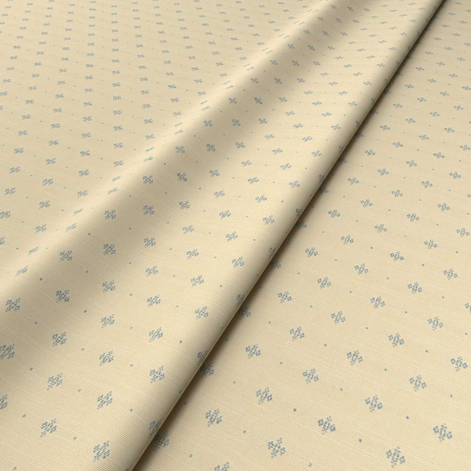 Sample of a cream woven fabric.