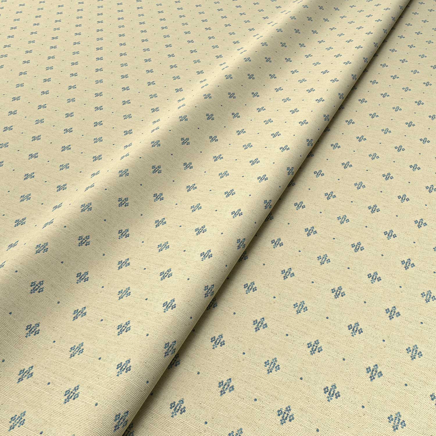 Sample of a cream woven fabric.