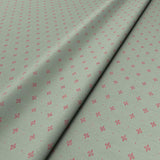 Sample of a blue woven fabric.