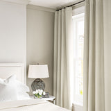 Linen curtain in Ivory