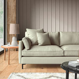 Sofa upholstered in Hemp linen fabric
