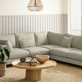 Sofa upholstered in Hemp linen fabric