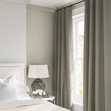 Linen curtain in Taupe