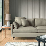 Sofa upholstered in Taupe linen fabric