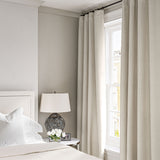 Linen curtain in Eggshell
