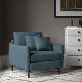 Chair upholstered in Admiral linen fabric