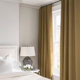 Linen curtain in Ochre