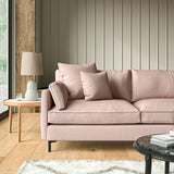Sofa upholstered in Sorbet linen fabric
