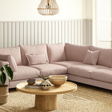 Sofa upholstered in Sorbet linen fabric