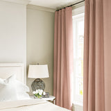 Linen curtain in Blush