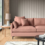 Sofa upholstered in Roseberry linen fabric