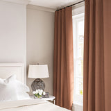 Linen curtain in Spice