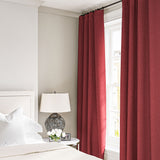 Linen curtain in Lipstick