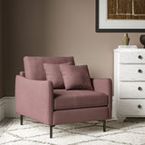 Chair upholstered in Rosebay linen fabric