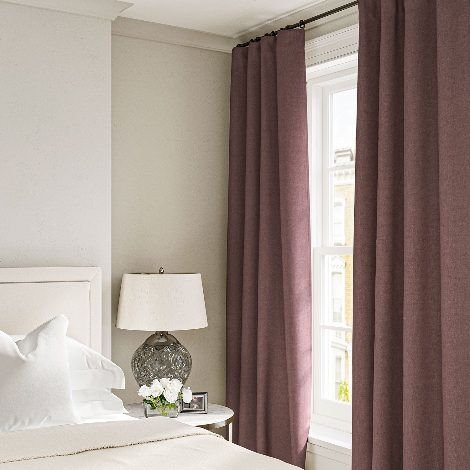 Linen curtain in Rosebay