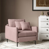 Chair upholstered in Heather linen fabric