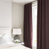 Linen curtain in Damson