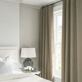Linen curtain in Fudge