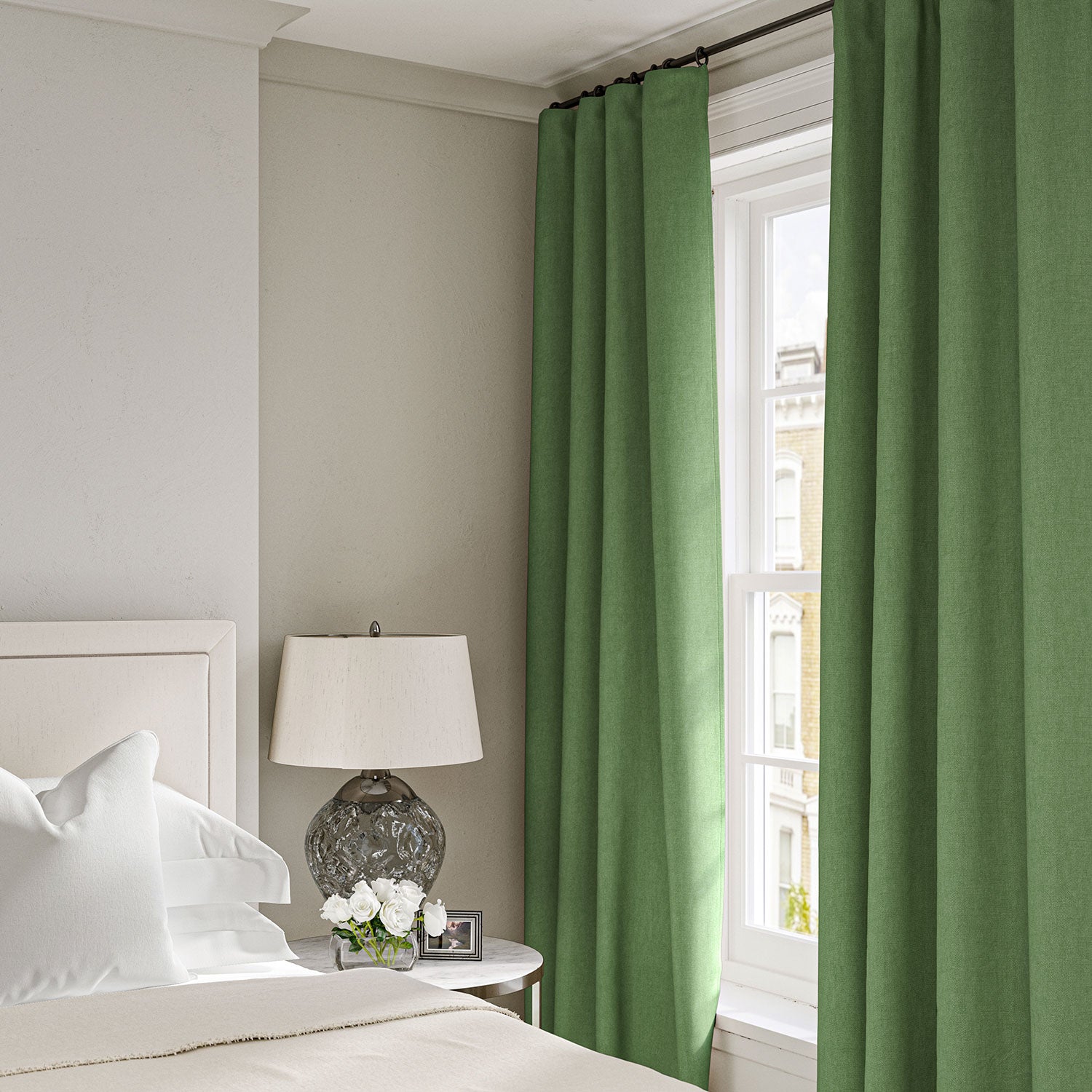 Linen curtain in Mantis