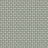 Printed linen fabric with textural weave pattern in brown and blue colours for upholstery.