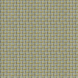 Printed linen fabric with textural weave pattern in yellow and blue colours for upholstery.