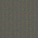 Fabric swatch of a grey Scottish wool windowpane check fabric for curtains and upholstery