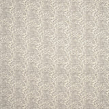 Fabric swatch of a lilac vintage inspired floral and leaf design fabric for curtains and upholstery