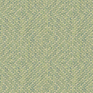 Light green fabric for curtains and upholstery with a neutral woven geometric design