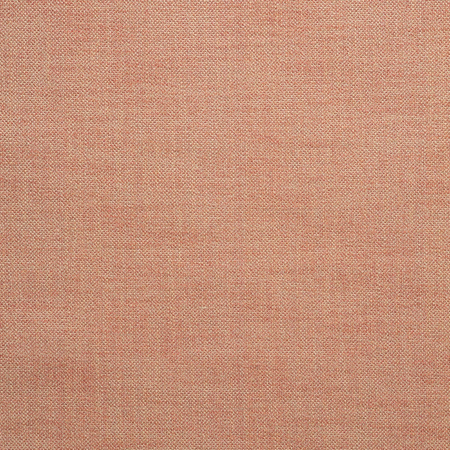 Fabric swatch of a plain coral weave fabric for upholstery