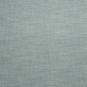 Fabric swatch of a plain blue weave fabric for upholstery