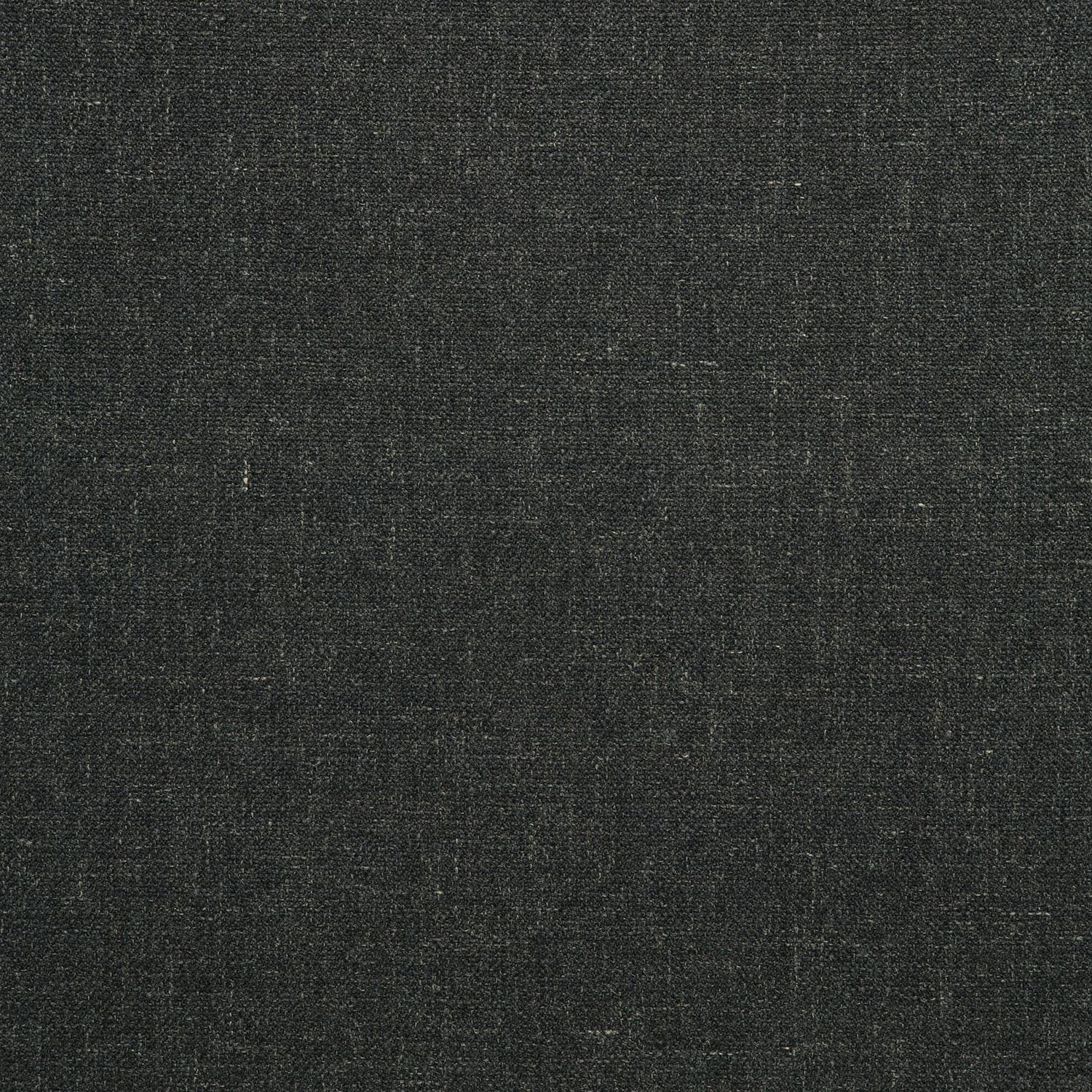 Fabric swatch of a plain black weave fabric for upholstery