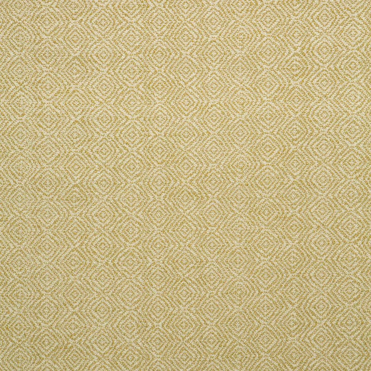 Fabric swatch of a yellow woven fabric for upholstery