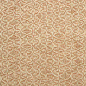 Fabric swatch of a orange woven fabric for upholstery