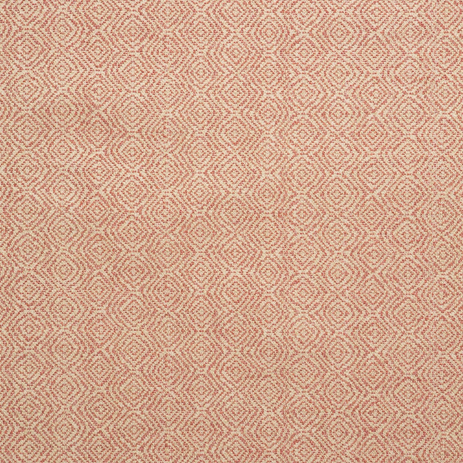 Fabric swatch of a red woven fabric for upholstery