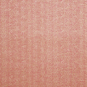 Fabric swatch of a red woven fabric for upholstery
