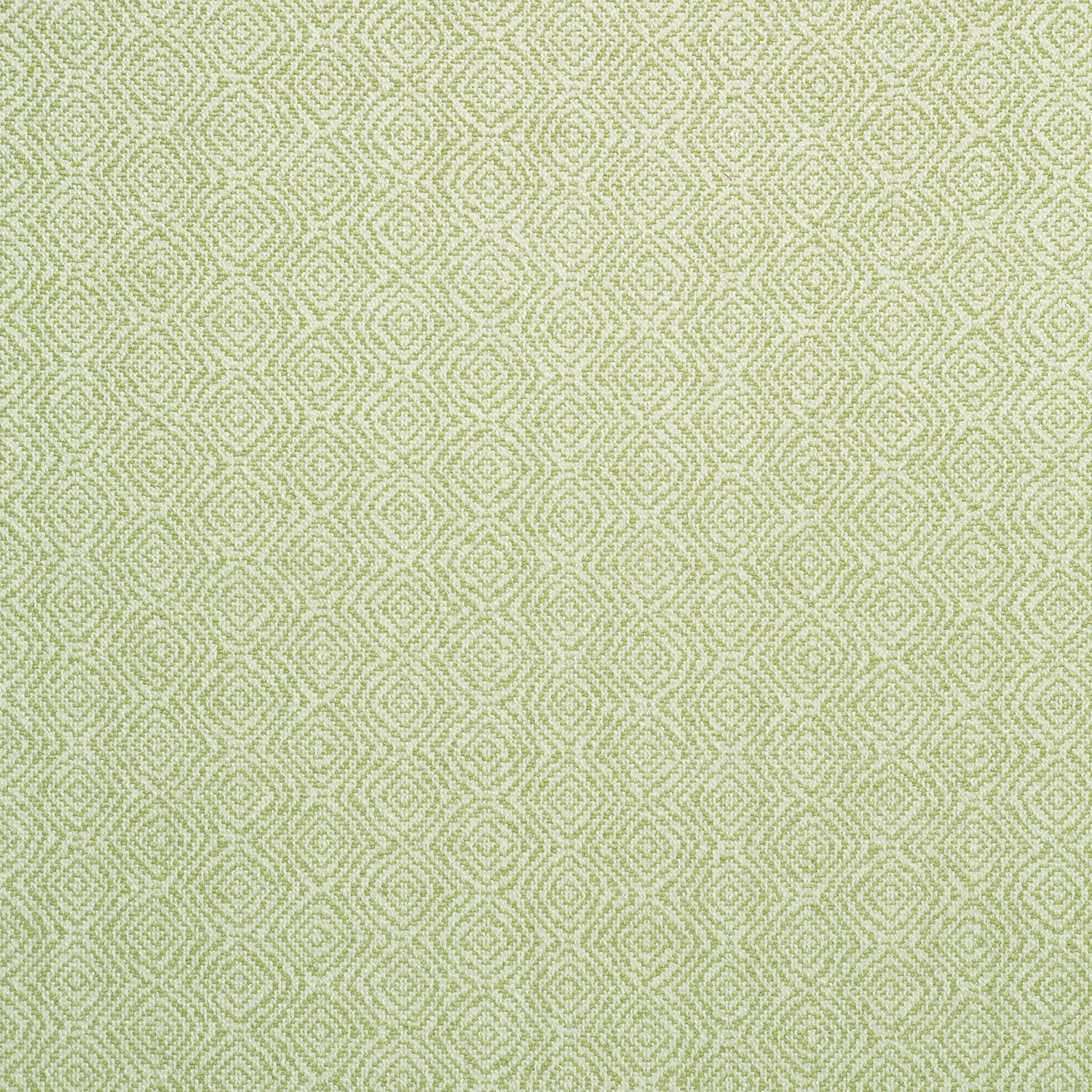 Fabric swatch of a green woven fabric for upholstery
